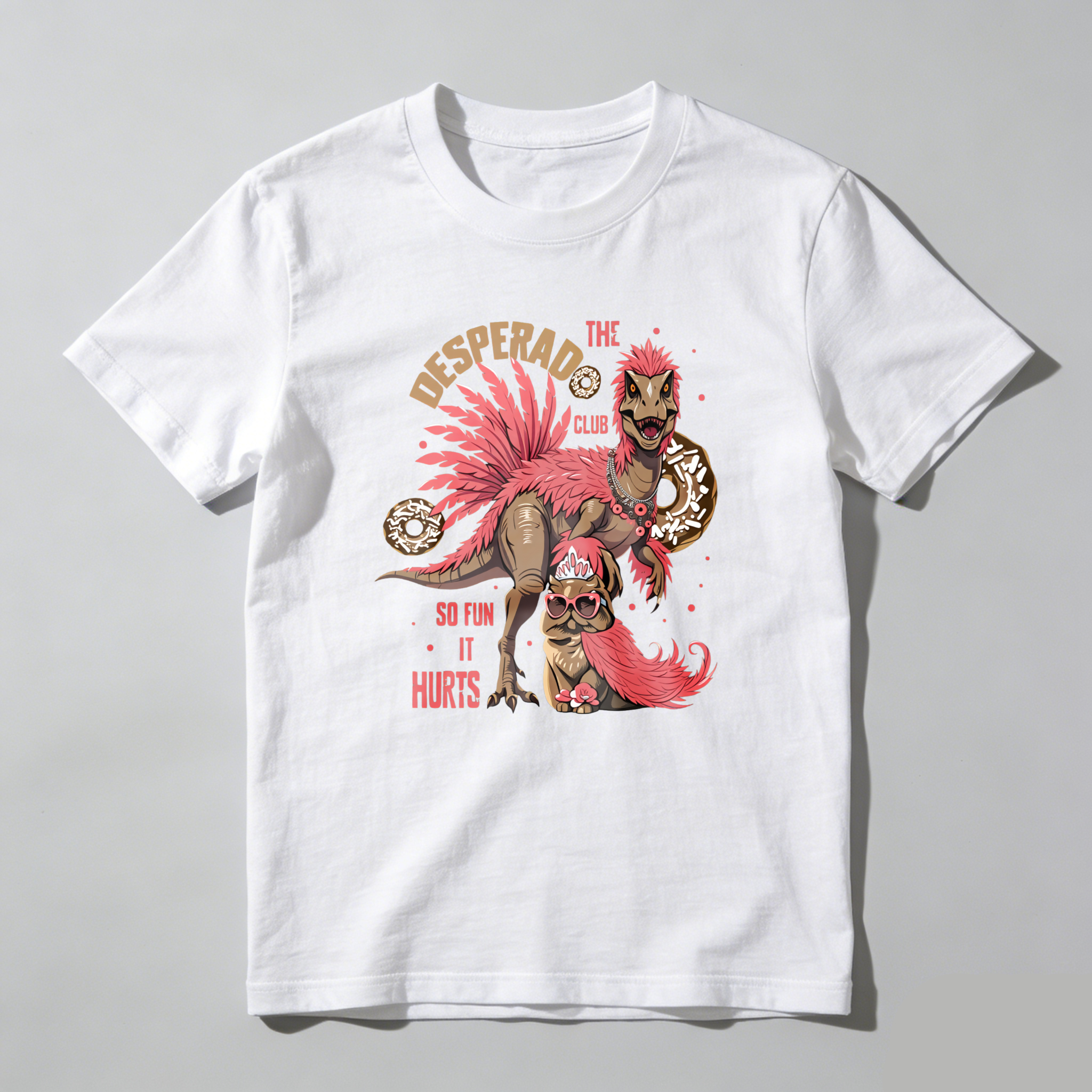 Wardrobecart The Desperado Club Dinosaur With Donuts Tshirt