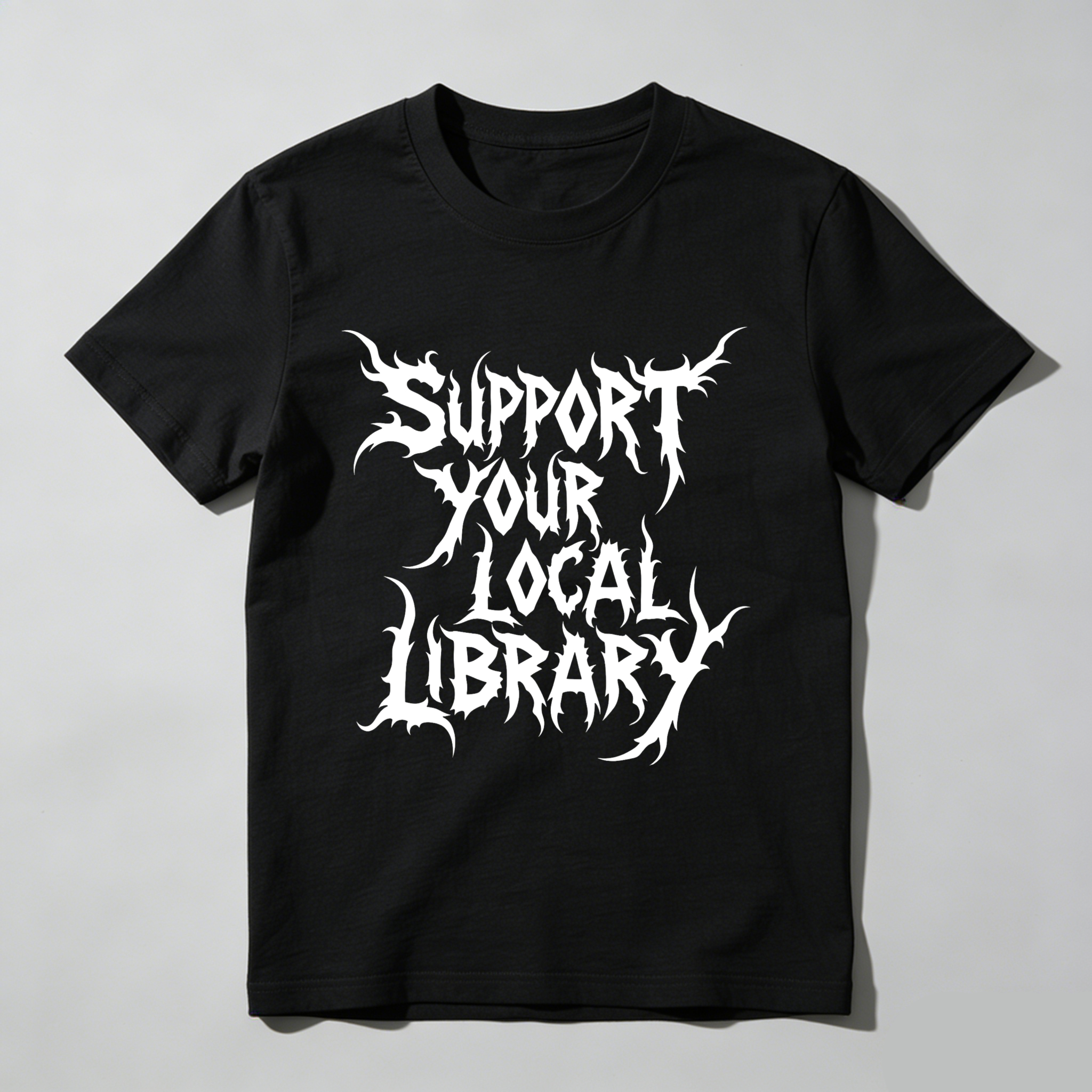 Wardrobecart Support Your Local Library Tshirt
