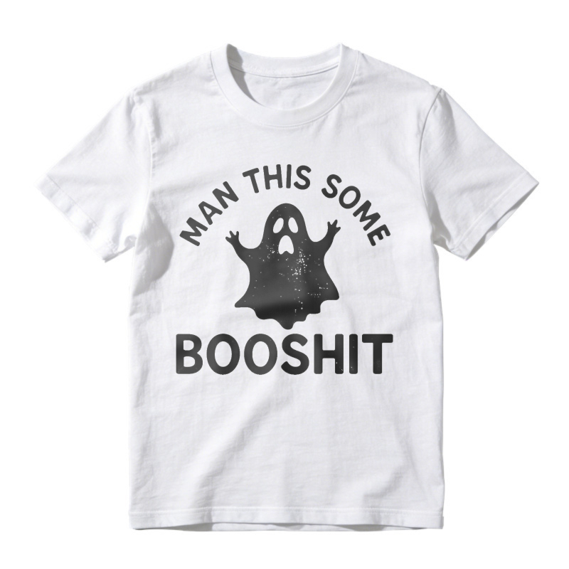 Funny Ghost Man This Some Booshit Graphic, Unisex Classic T-shirt