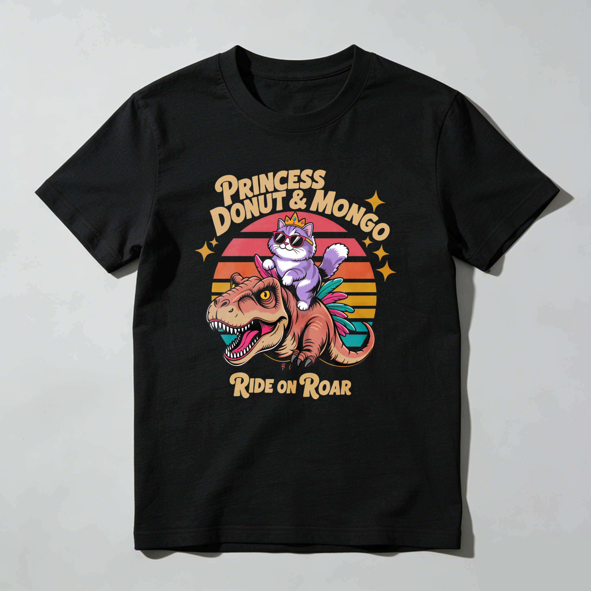 Wardrobecart Princess Donut And Mongo Ride On Roar Tshirt