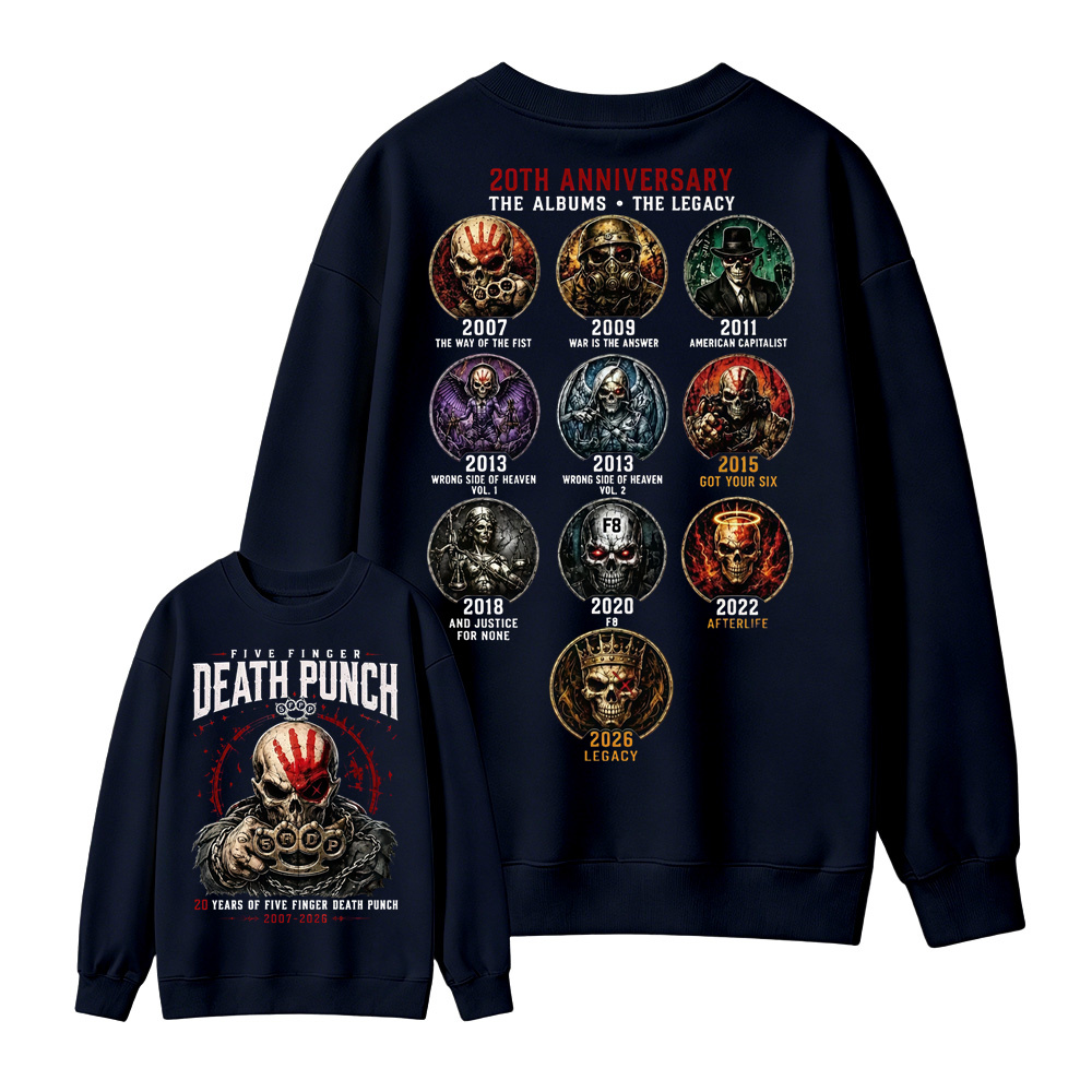 Five Finger Death Punch Rock Band Heavy Metal Music Sweatshirt