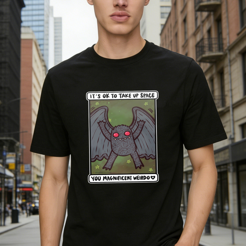 It's Ok To Take Up Space You Magnificent Weirdo Bat Graphic, Unisex Classic T-shirt