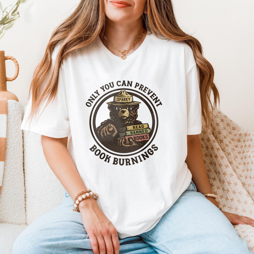 Wardrobecart Only You Can Prevent Book Burnings Tshirt