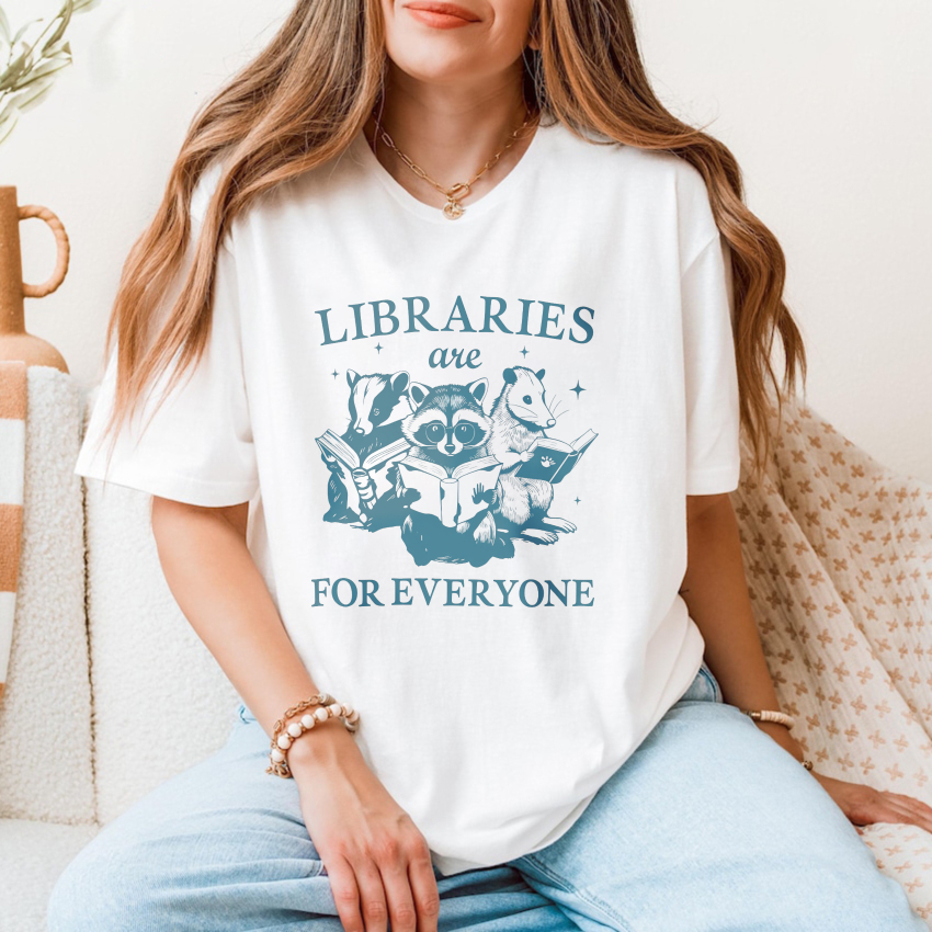 Wardrobecart Libraries Are For Everyone Tshirt