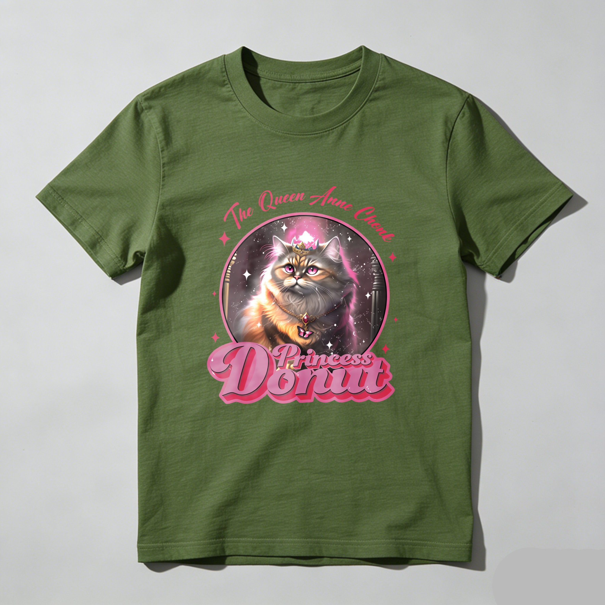 Wardrobecart The Queen Anne Cat Princess Donut Tshirt