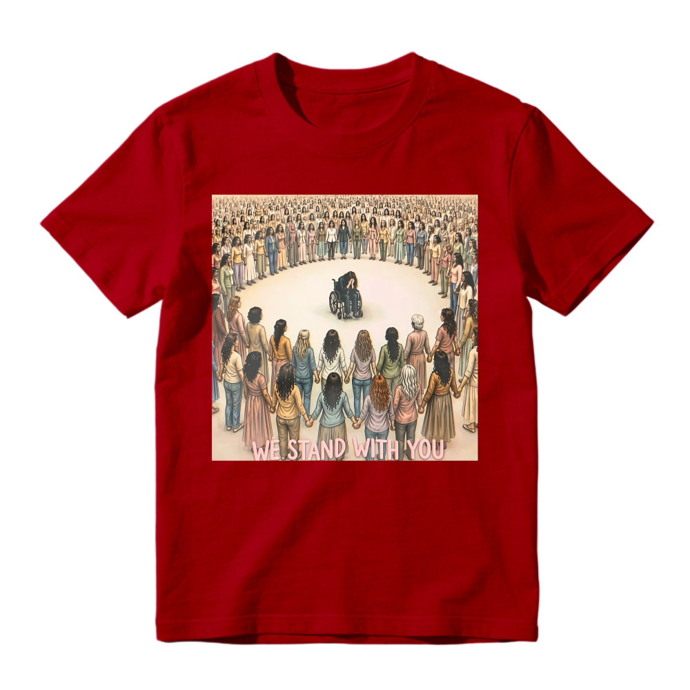 We Stand With You Wheelchair Support Circle Unisex Classic T-shirt