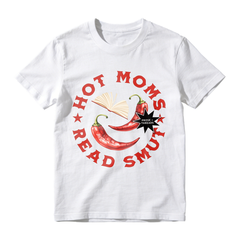 Wardrobecart Hot Moms Read Smut With Chili Peppers And Book Design Unisex Classic T-shirt