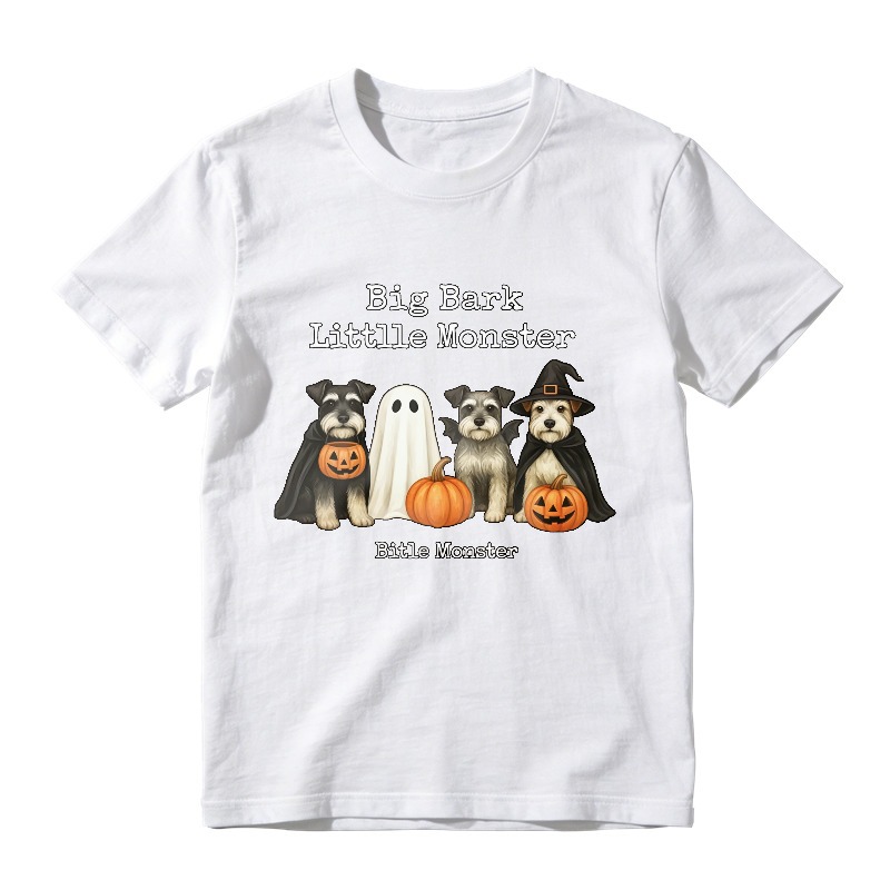 Big Bark Little Monster Halloween Dogs Ghost Pumpkin, Unisex Classic T-shirt