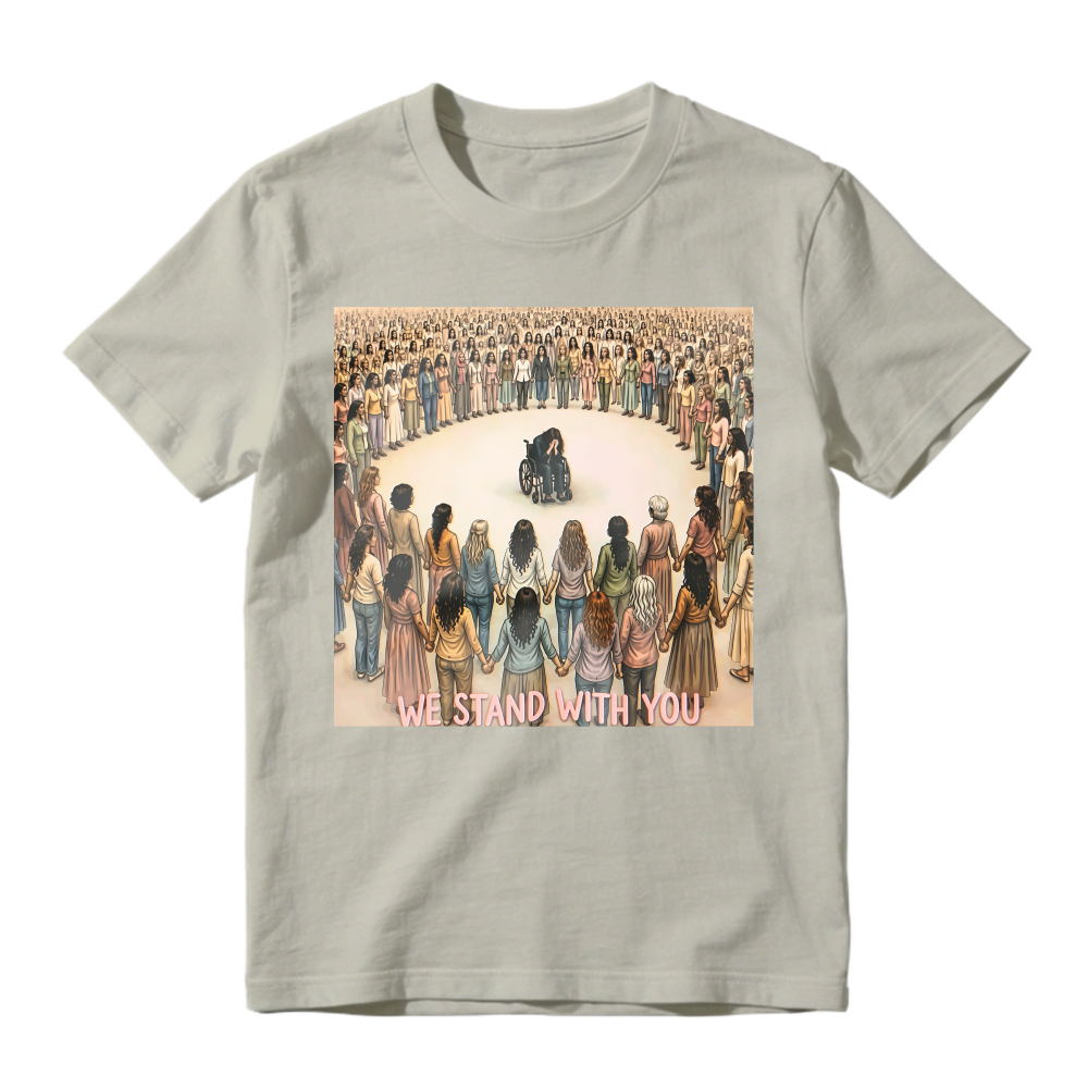 We Stand With You Wheelchair Support Circle Unisex Classic T-shirt