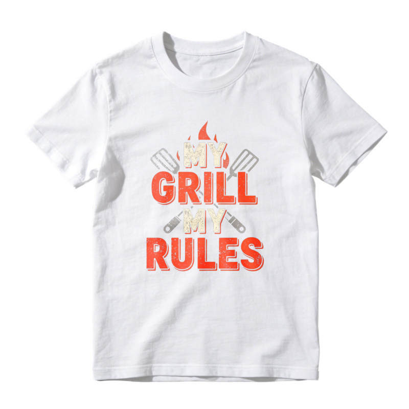 My Grill My Rules Barbecue Flame Spatula Graphic Unisex Classic T-shirt