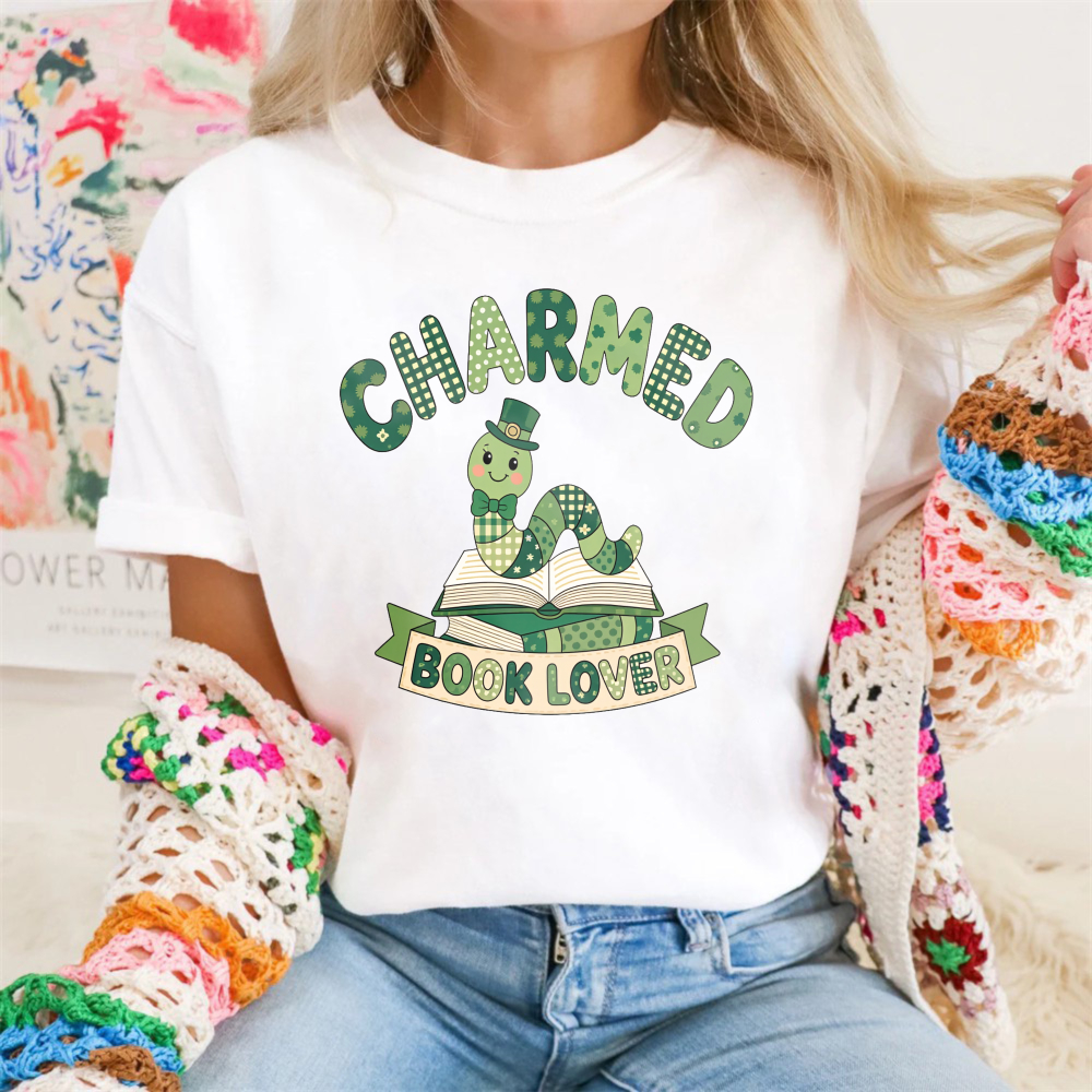 Wardrobecart Charmed Book Lover Snake Reading tshirt