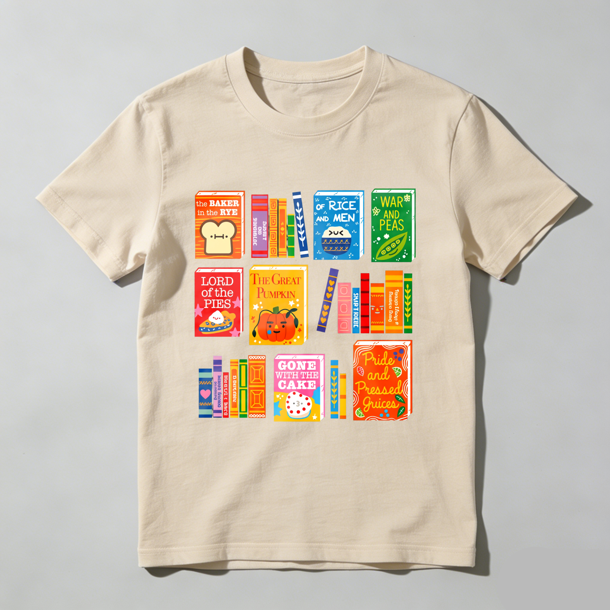 Wardrobecart Book Spine Designs With Playful Titles Tshirt