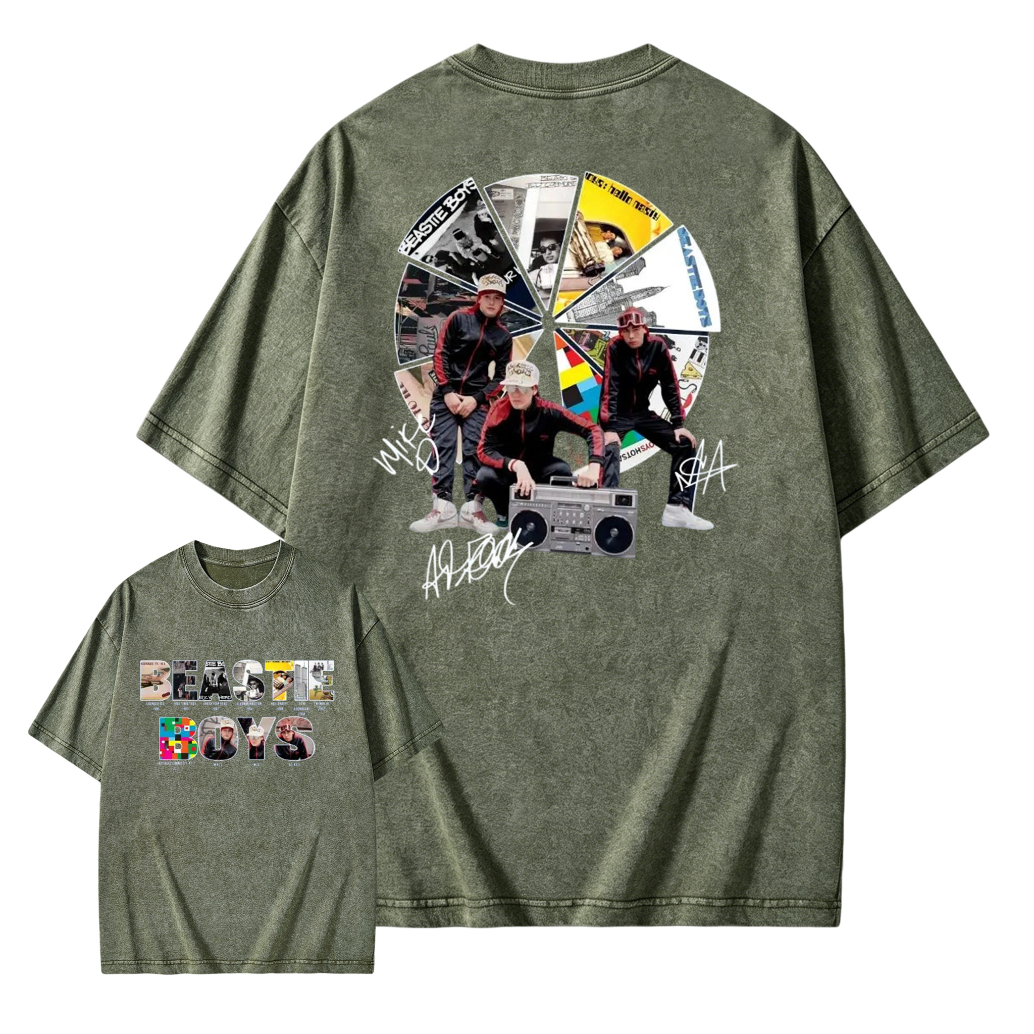 To Honor Beastie Boys Album Hip Hop Music Band Washed T-Shirt