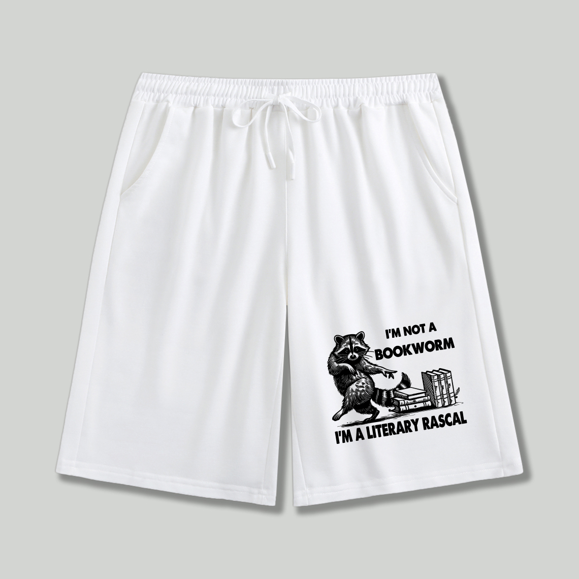 Wardrobecart Raccoon Reading Books I'm Not A Bookworm I'm A Literary Rascal Shorts