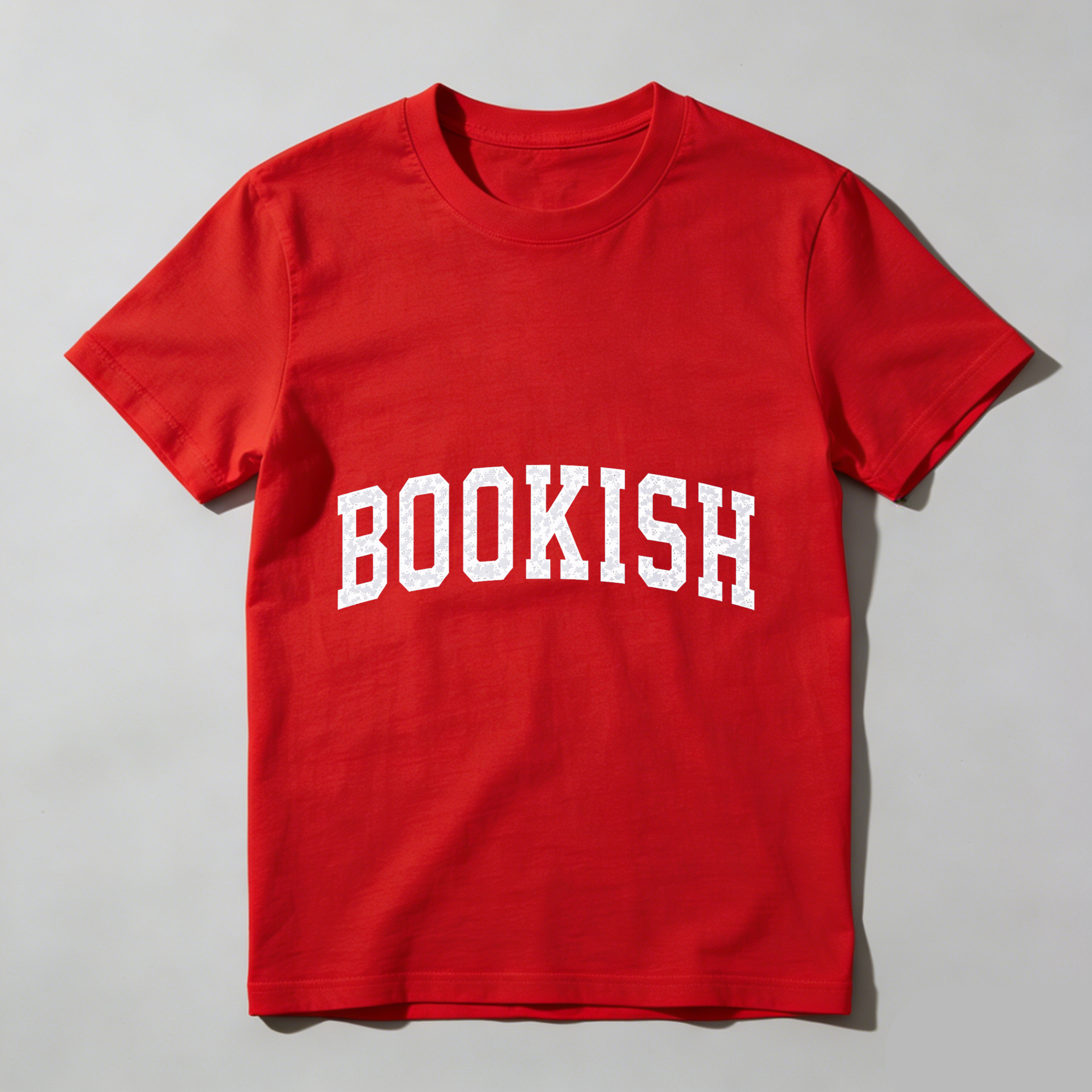Wardrobecart Bookish White Text On Black Shirt Tshirt