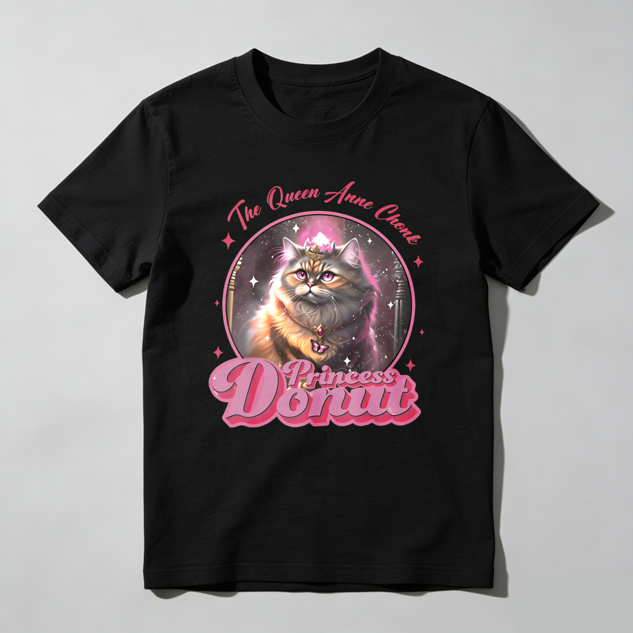 Wardrobecart The Queen Anne Cat Princess Donut Tshirt