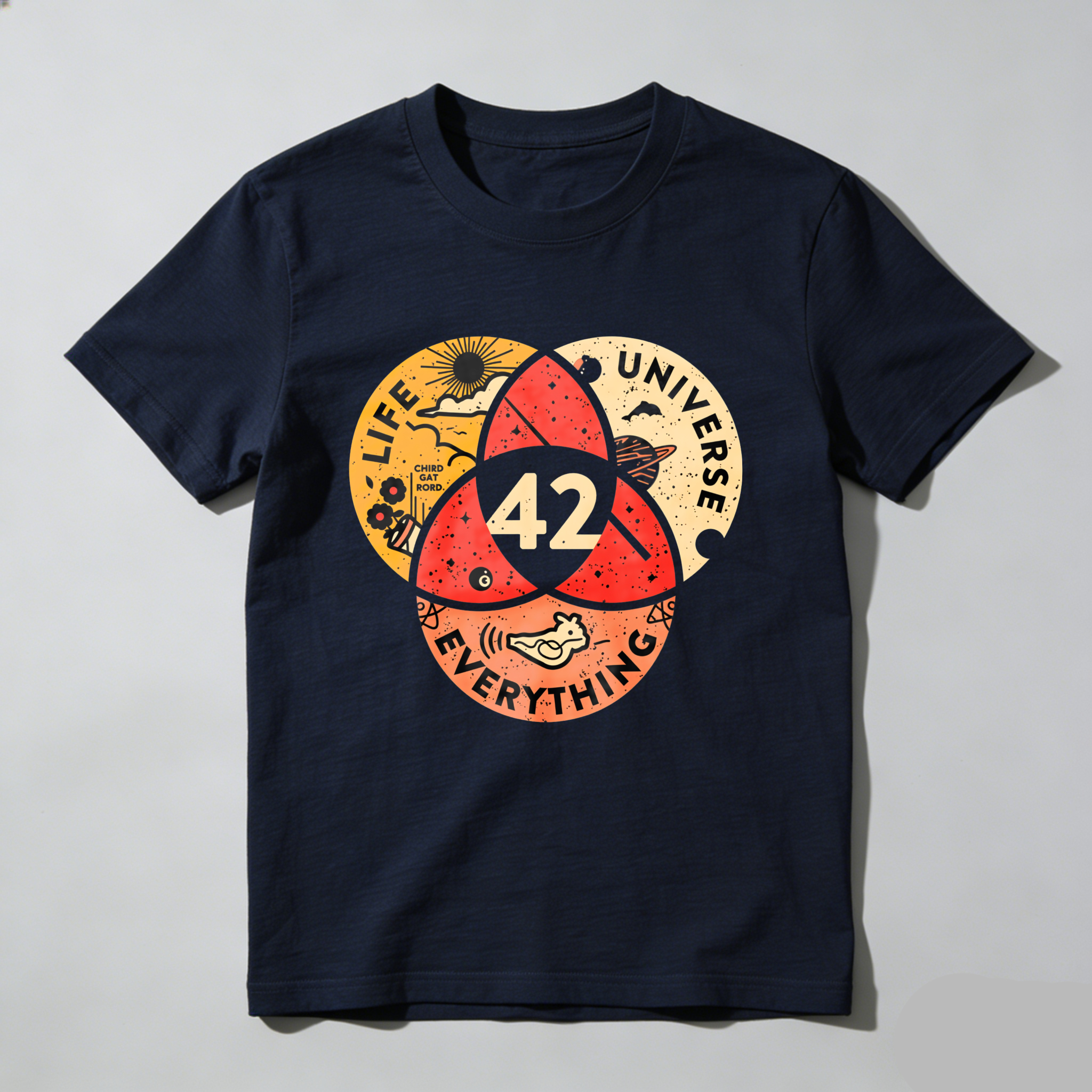 Wardrobecart Life Universe Everything Number Forty Two tshirt
