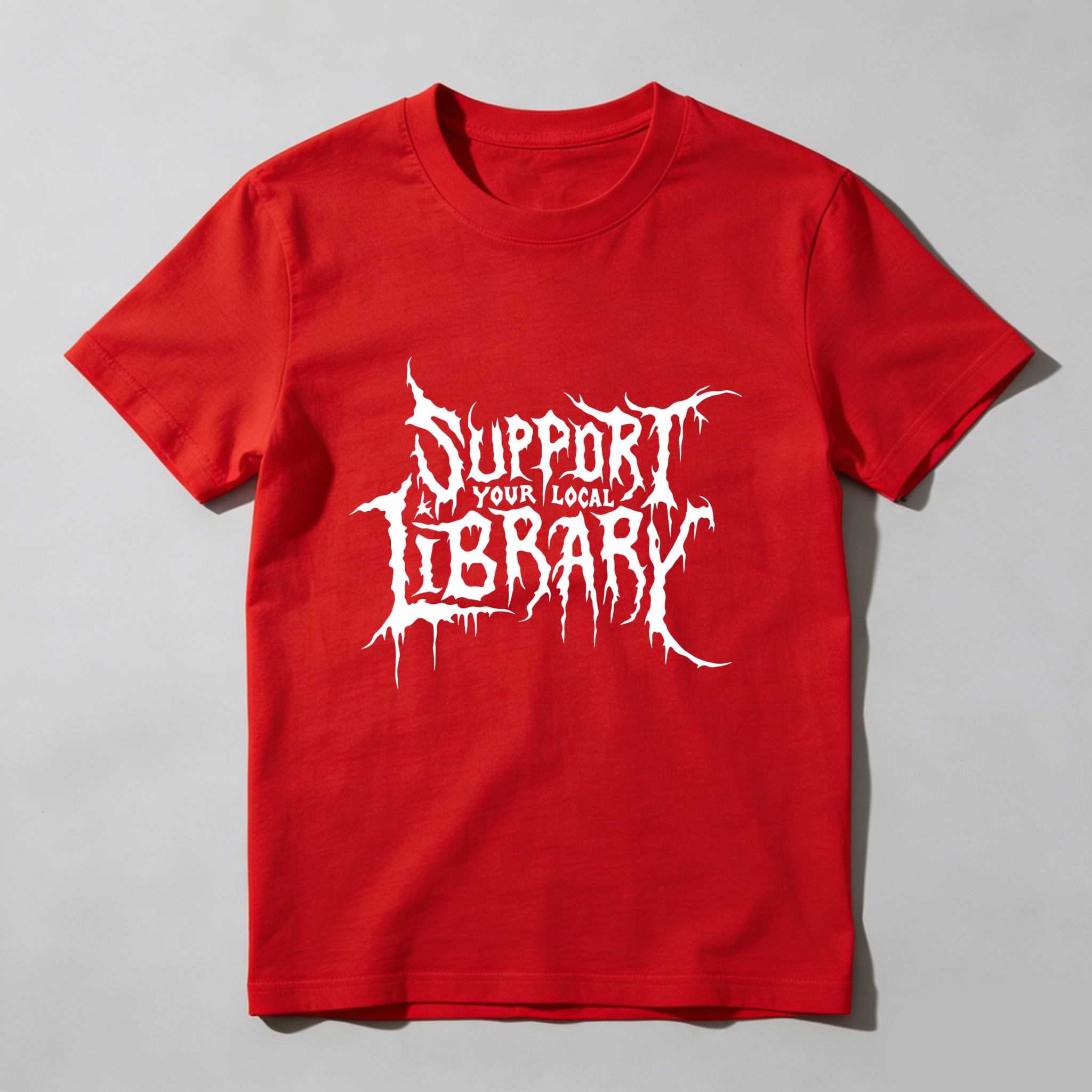 Wardrobecart Support Your Local Library tshirt
