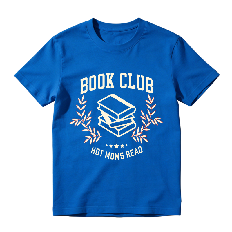 Wardrobecart Book Club With Books And Laurel Wreath Design Unisex Classic T-shirt