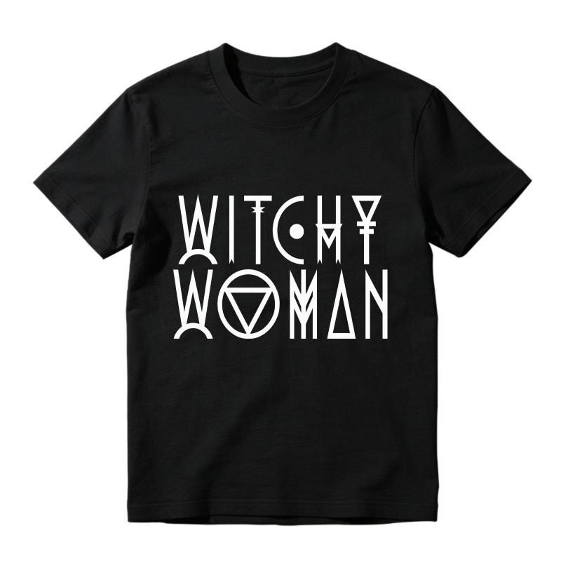 Witchy Woman Gothic Typography Design, Unisex Classic T-shirt