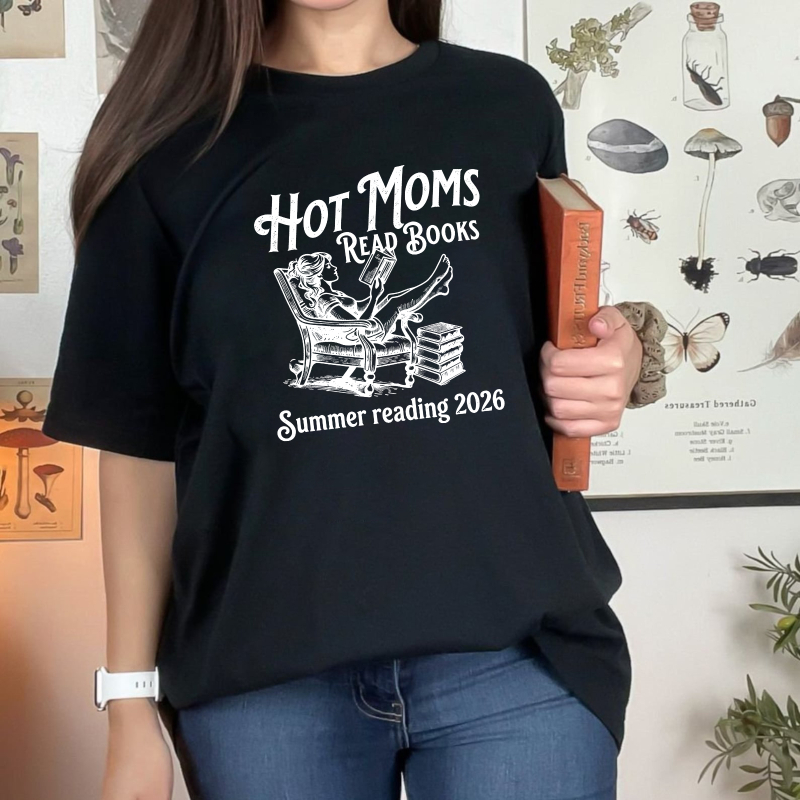 Wardrobecart Hot Moms Read Books Summer Reading 2026 Unisex Classic T-shirt