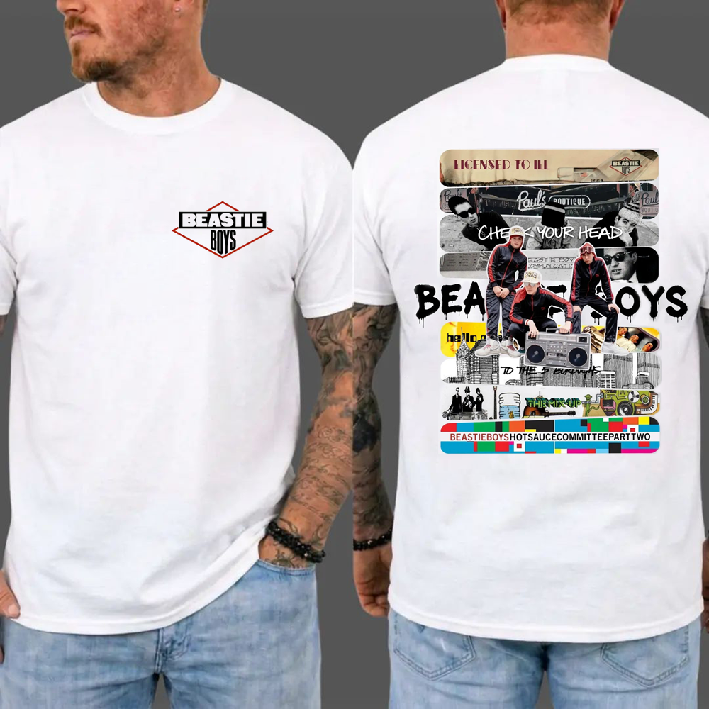 To Honor Beastie Boys Vintage Hip Hop Rap Albums Tour Graphic T-shirt