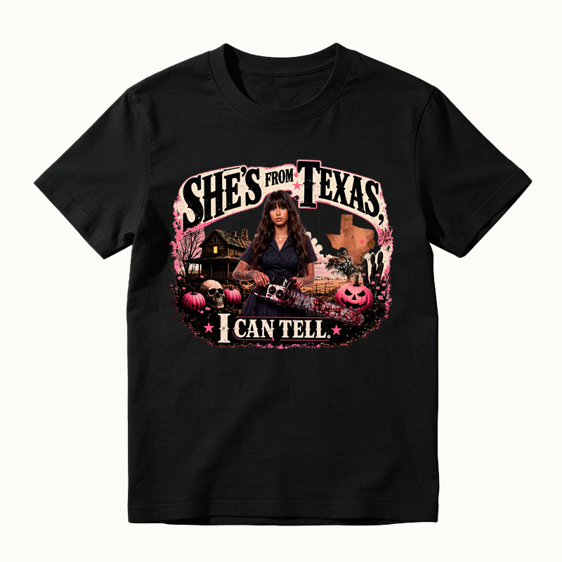 She's From Texas I can Tell Halloween Shirt