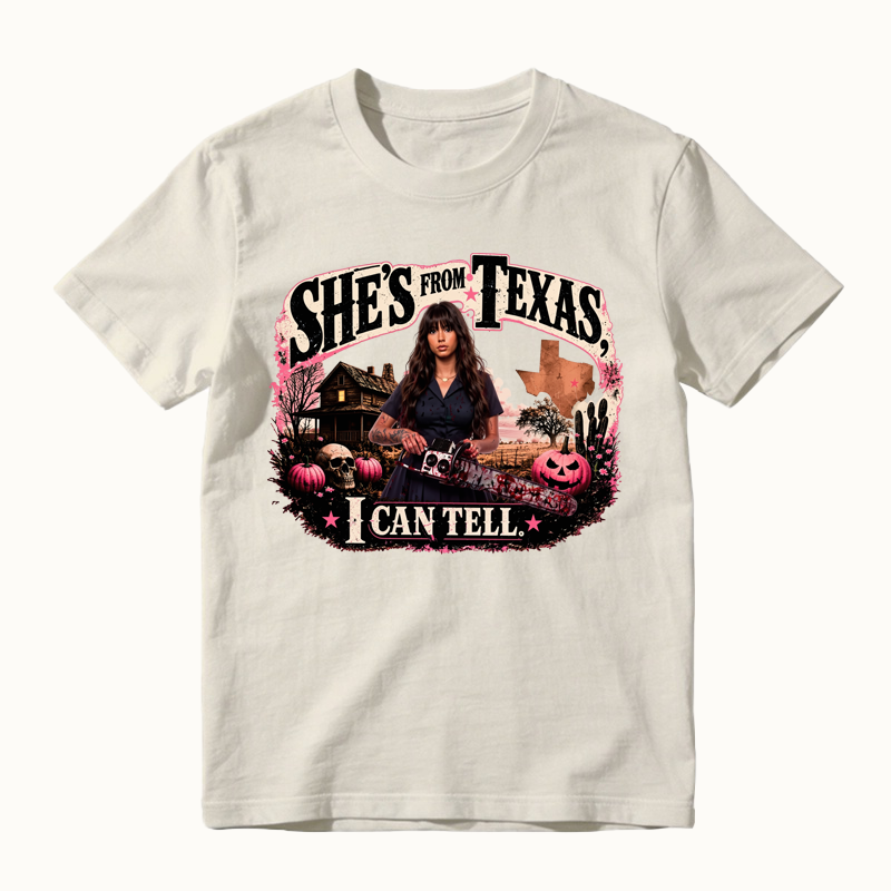 She's From Texas I can Tell Halloween Shirt
