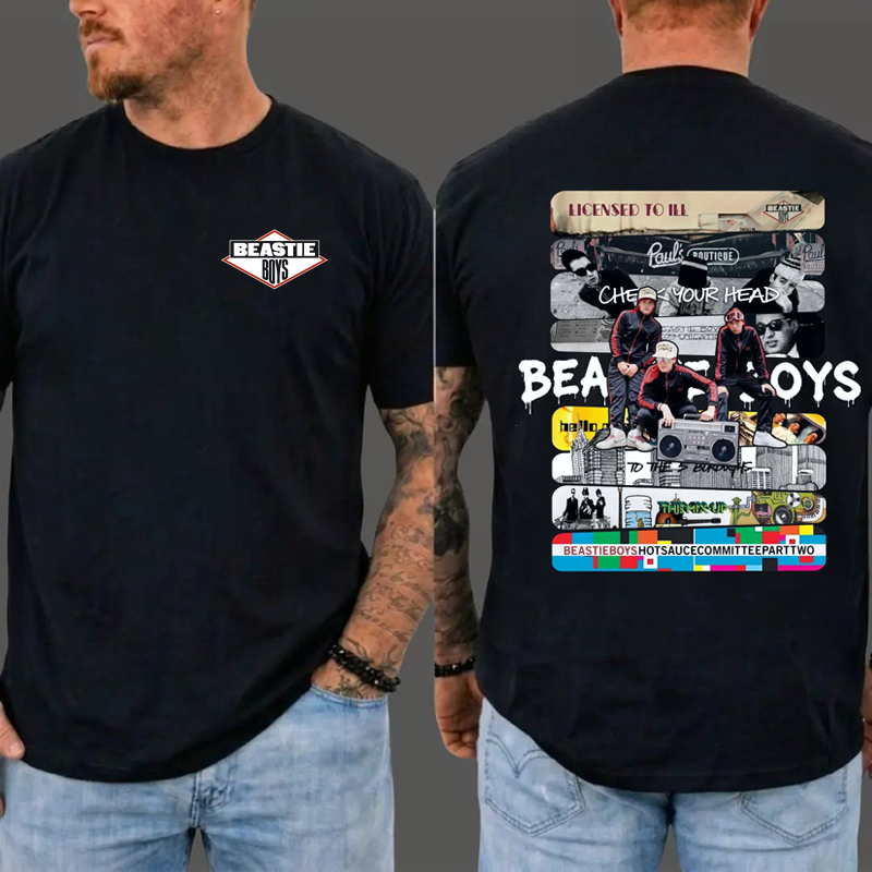 To Honor Beastie Boys Vintage Hip Hop Rap Albums Tour Graphic T-shirt