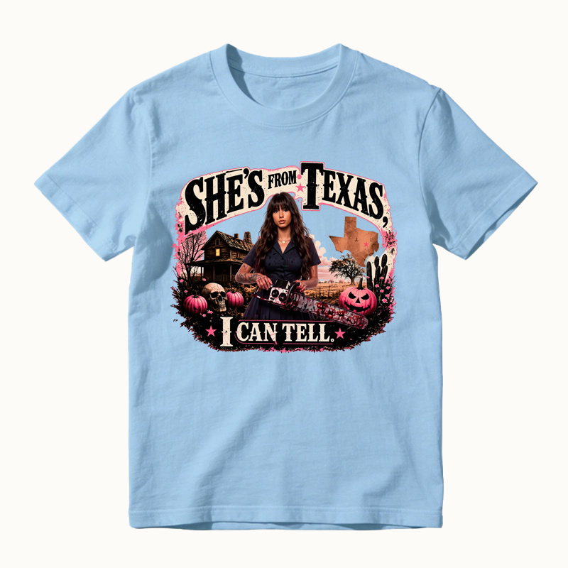She's From Texas I can Tell Halloween Shirt