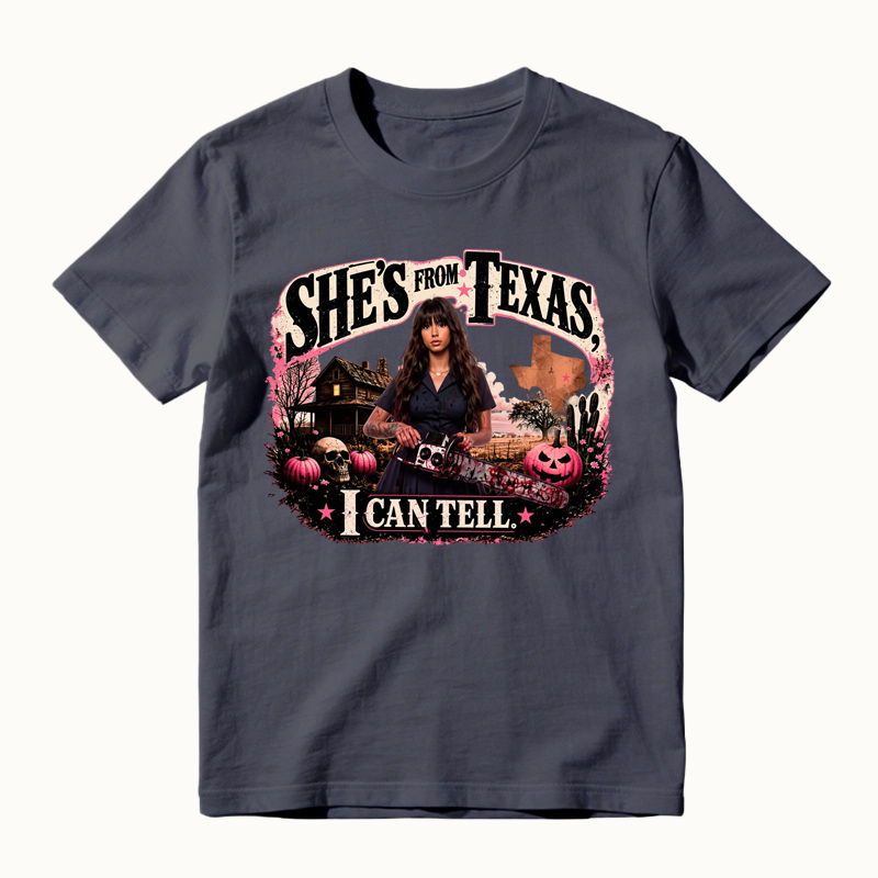 She's From Texas I can Tell Halloween Shirt