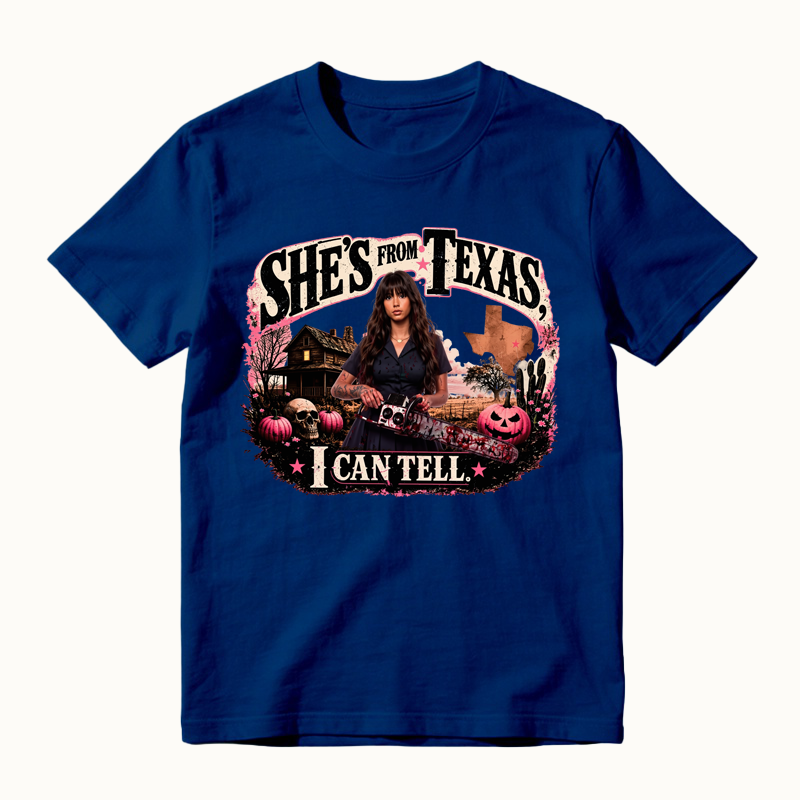 She's From Texas I can Tell Halloween Shirt