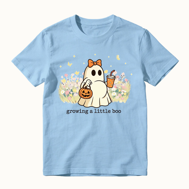 Growing A Little Boo Halloween Funny Pregnancy Shirt