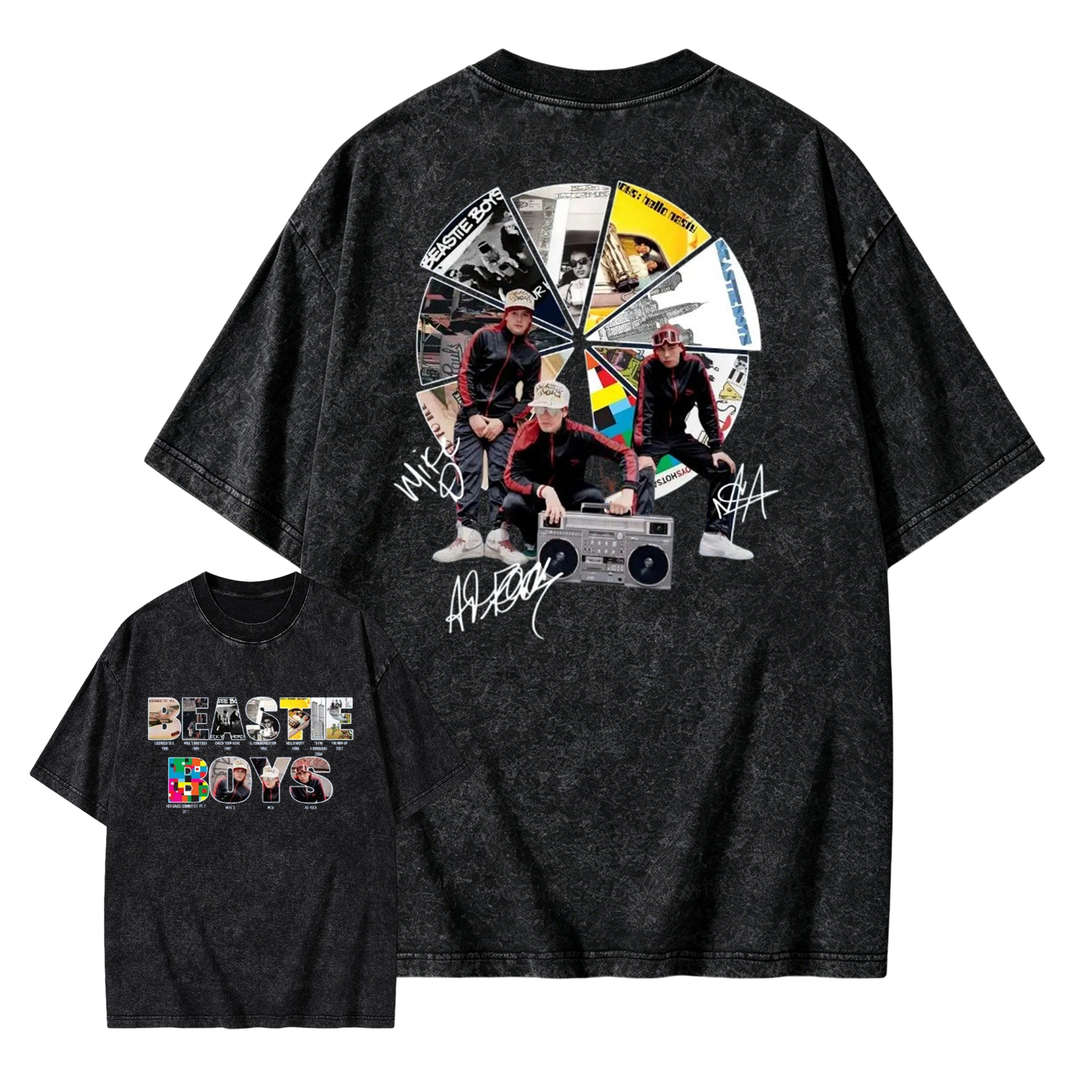 To Honor Beastie Boys Album Hip Hop Music Band Washed T-Shirt