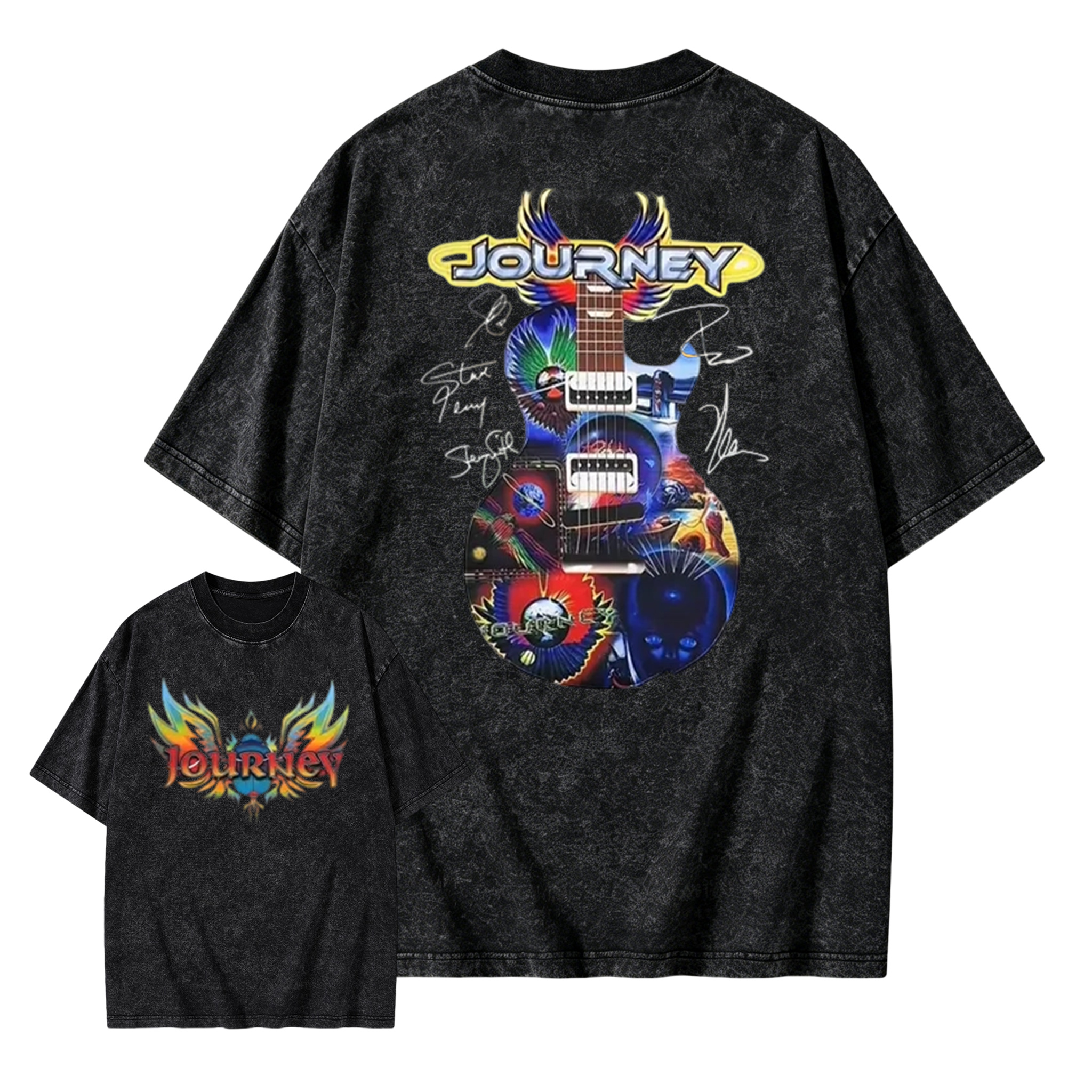 Journey Band Concert Tour Music Washed T-Shirt