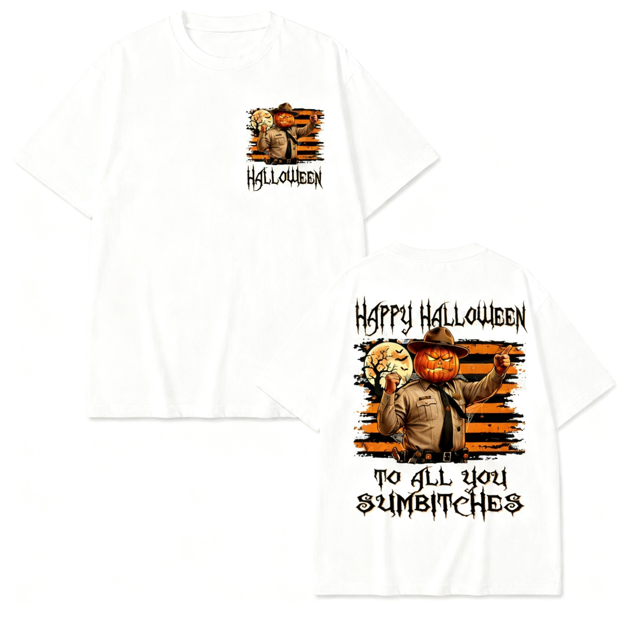 Happy Halloween to All You Sumbitches Pumpkin Halloween Tee