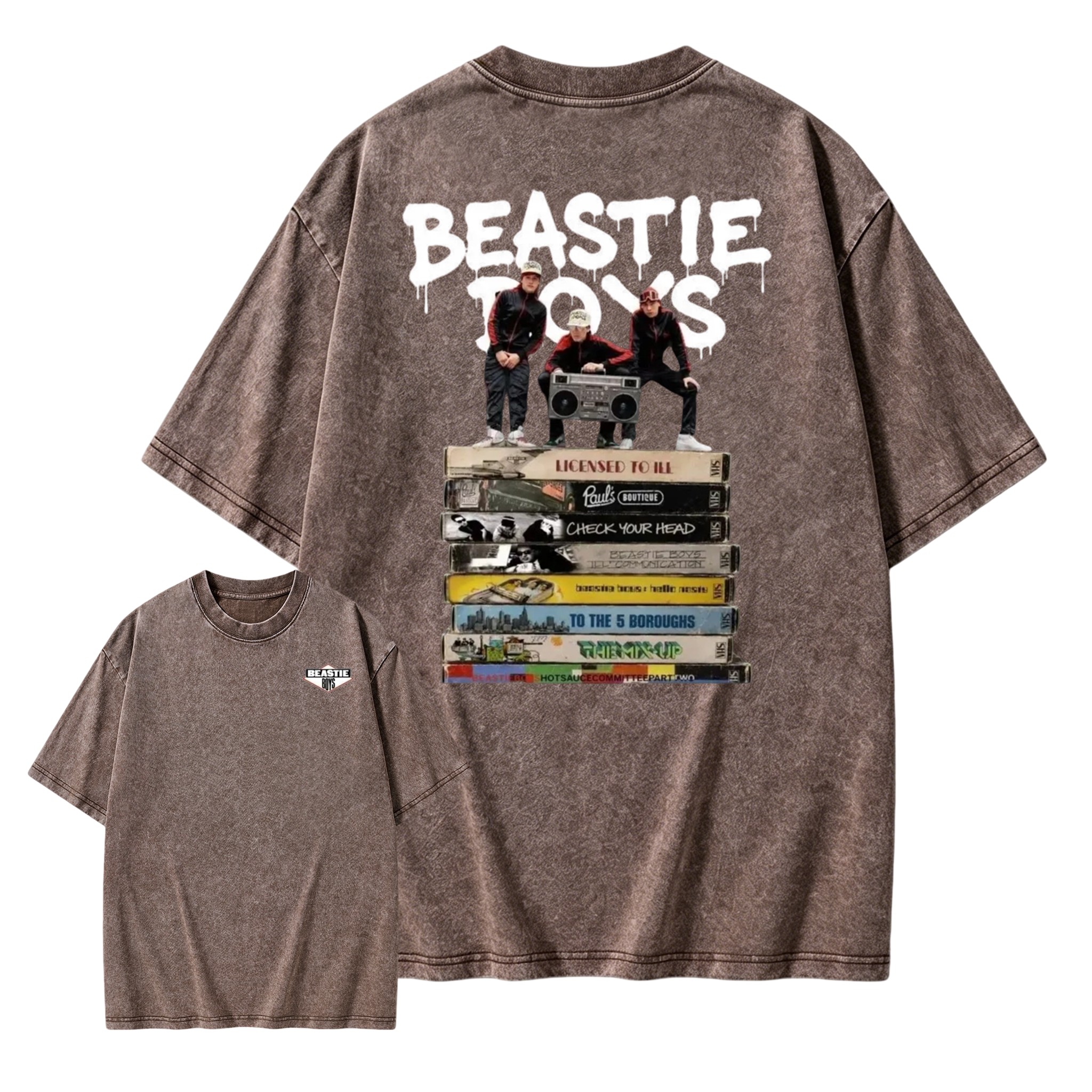 Beastie Boys Hip Hop Music Band Shirt Vintage Album Washed T-Shirt