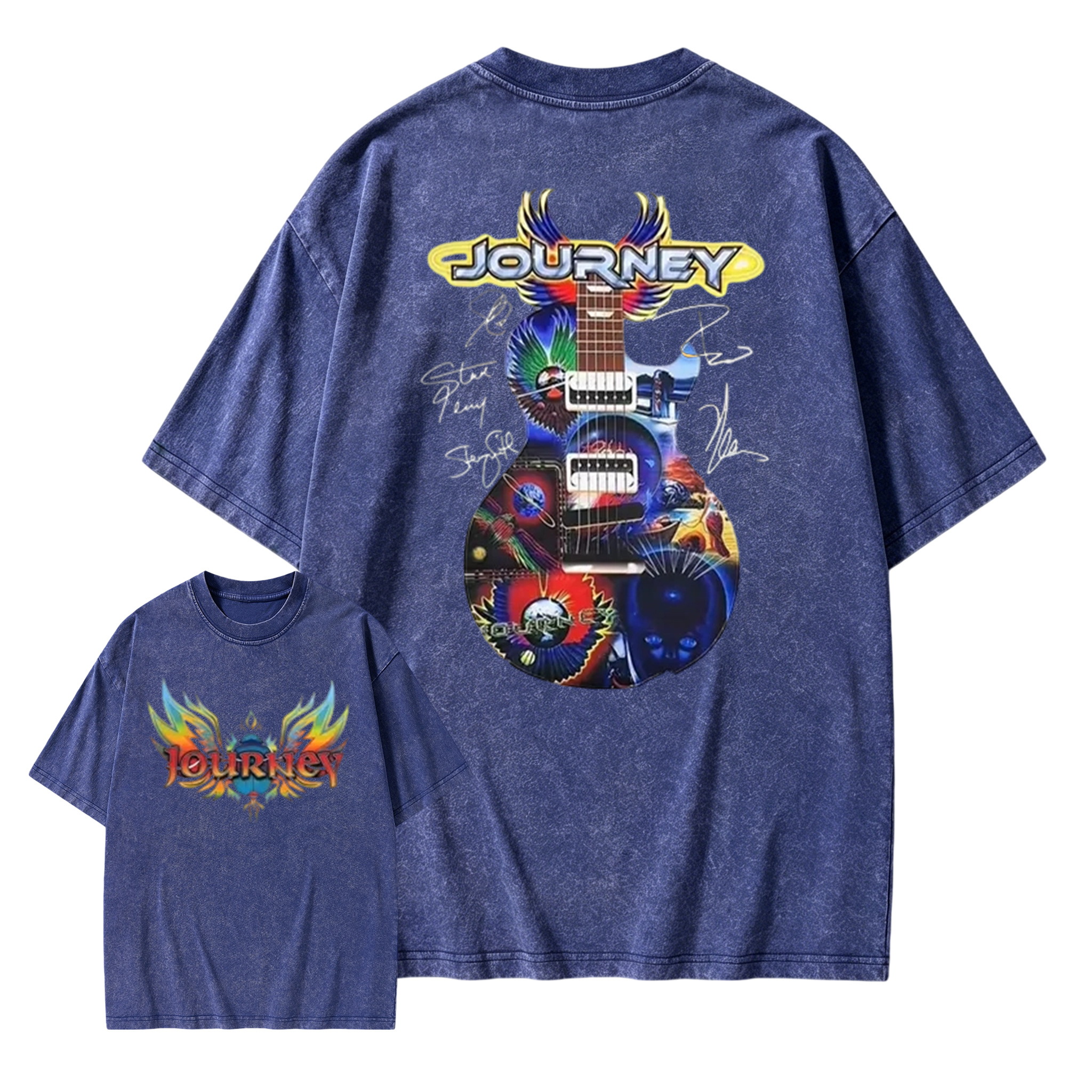 Journey Band Concert Tour Music Washed T-Shirt