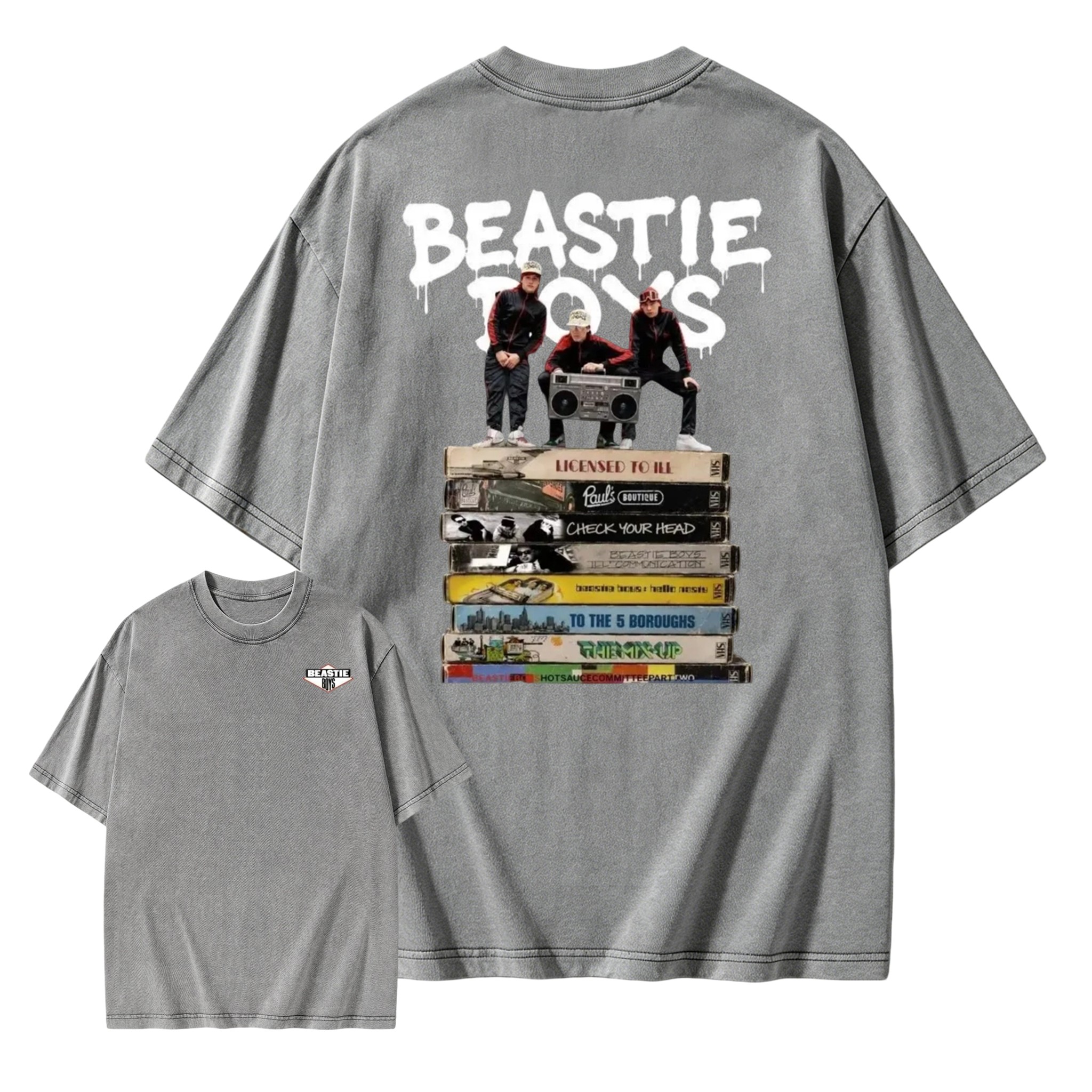 Beastie Boys Hip Hop Music Band Shirt Vintage Album Washed T-Shirt