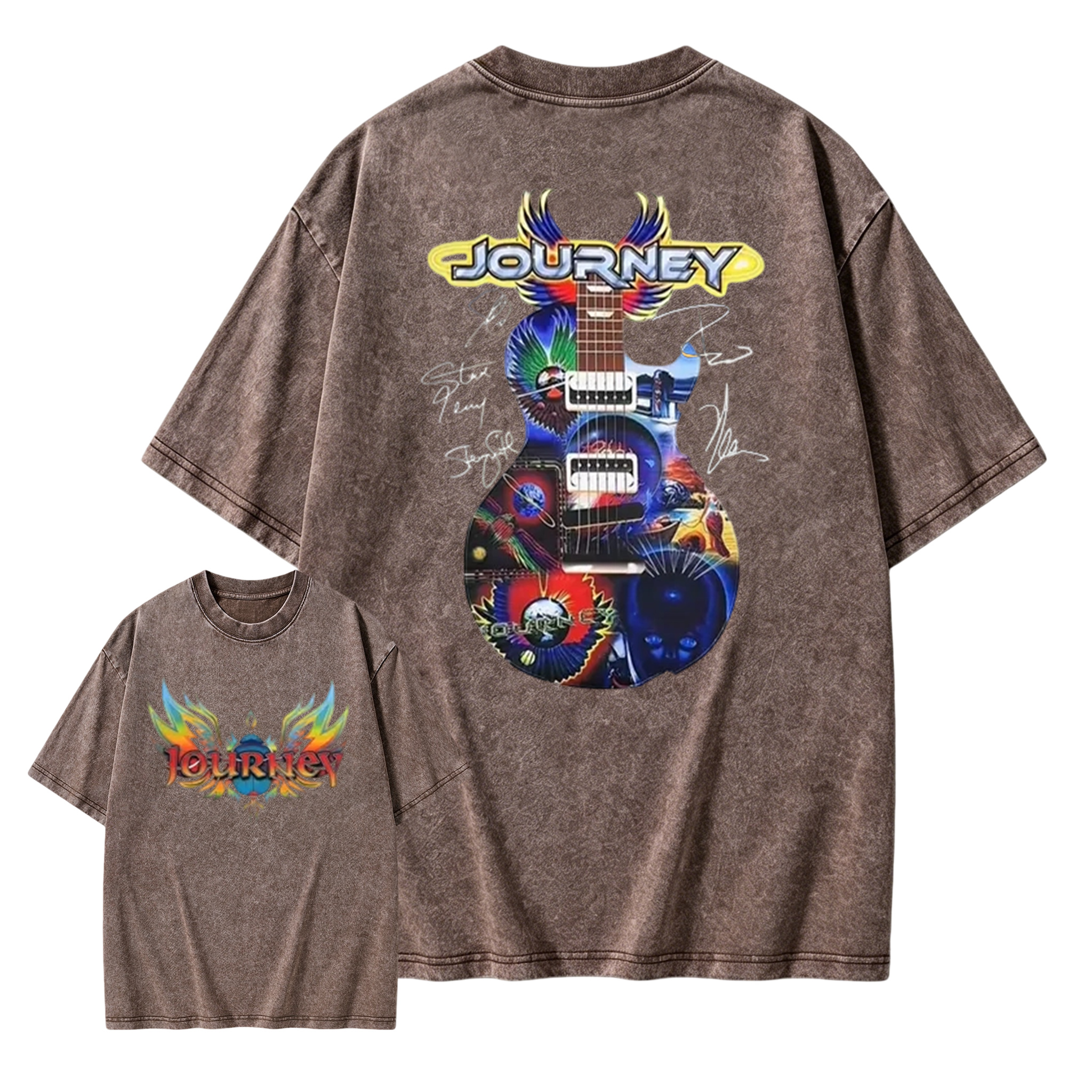 Journey Band Concert Tour Music Washed T-Shirt
