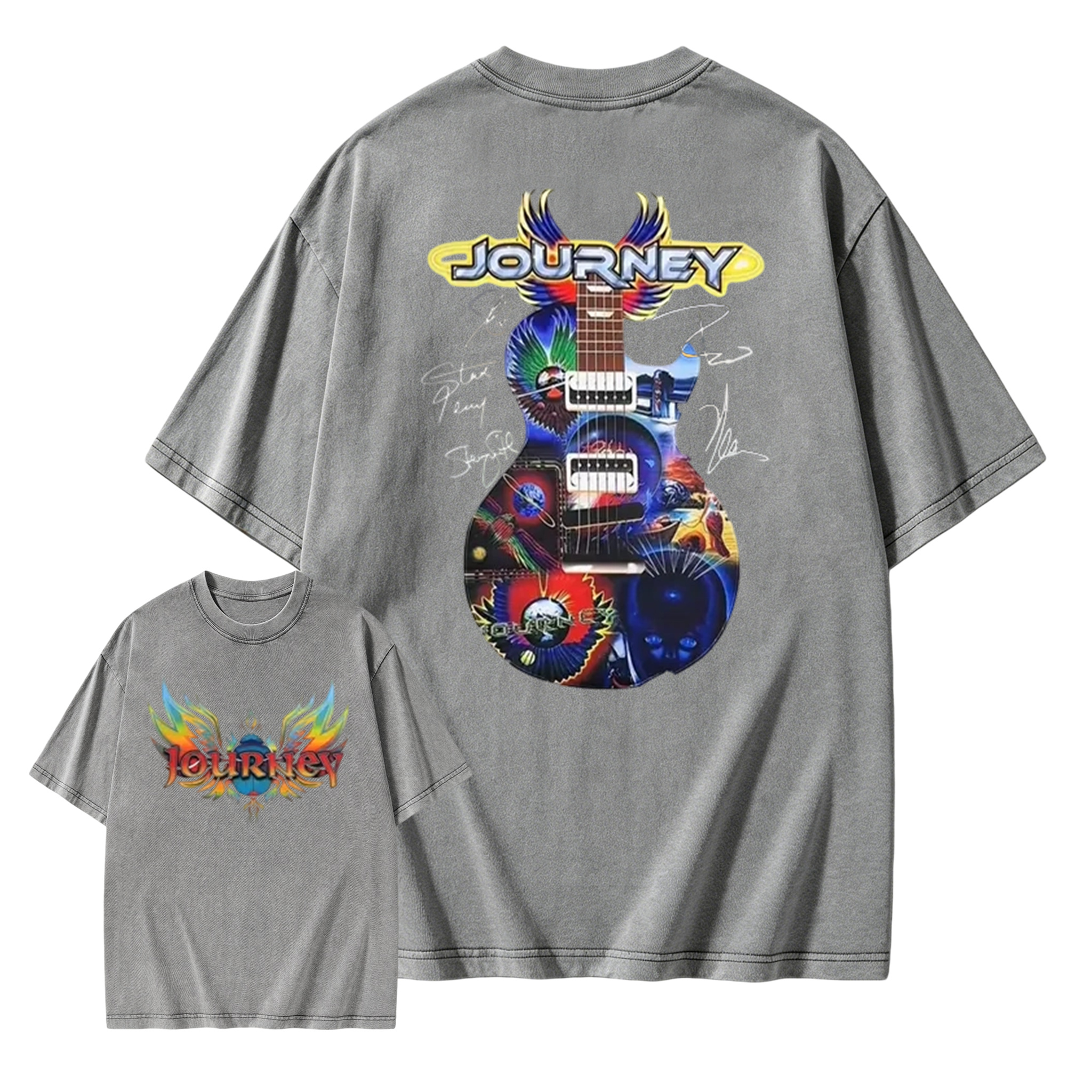 Journey Band Concert Tour Music Washed T-Shirt