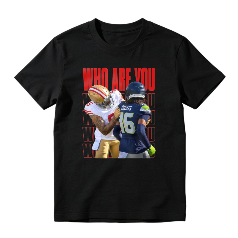Who Are You Football Players Graphic T-shirt