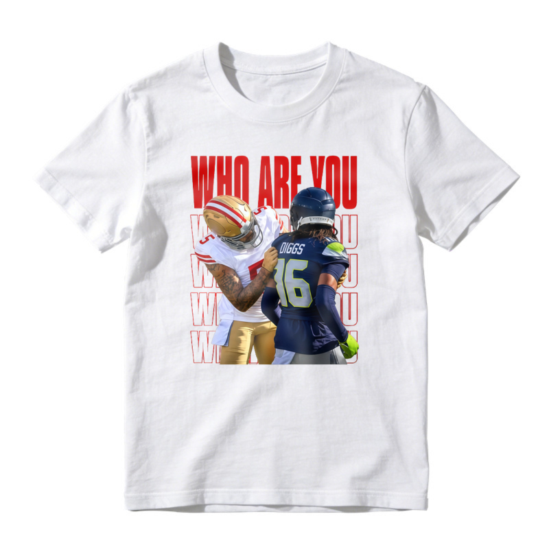 Who Are You Football Players Graphic T-shirt