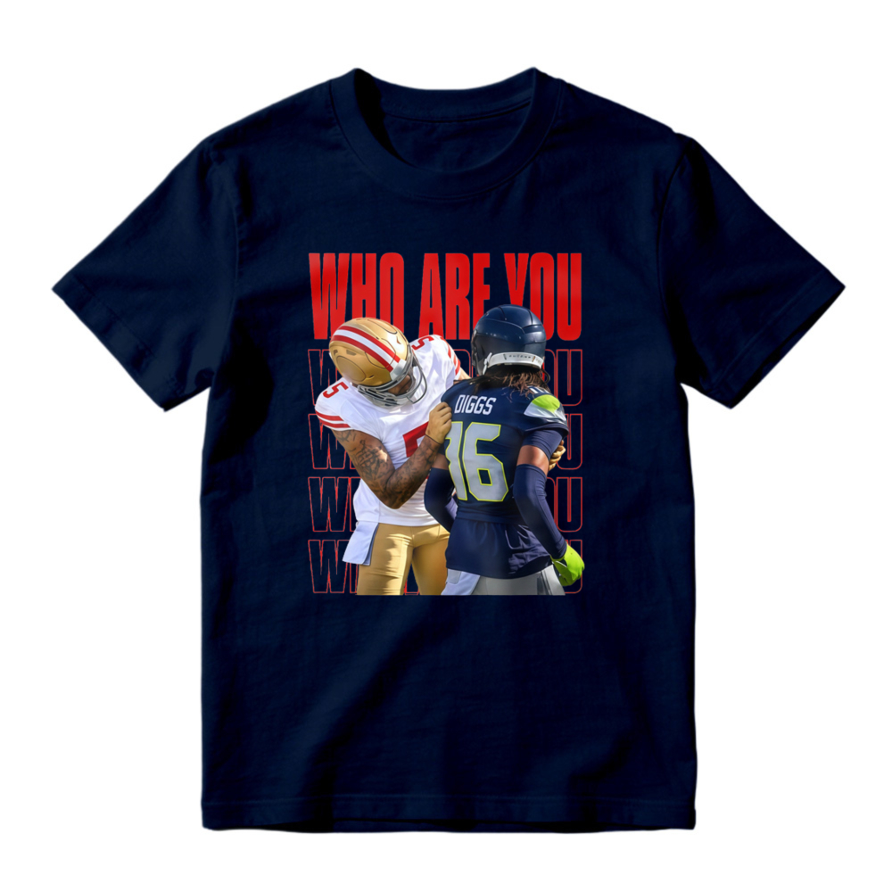 Who Are You Football Players Graphic T-shirt