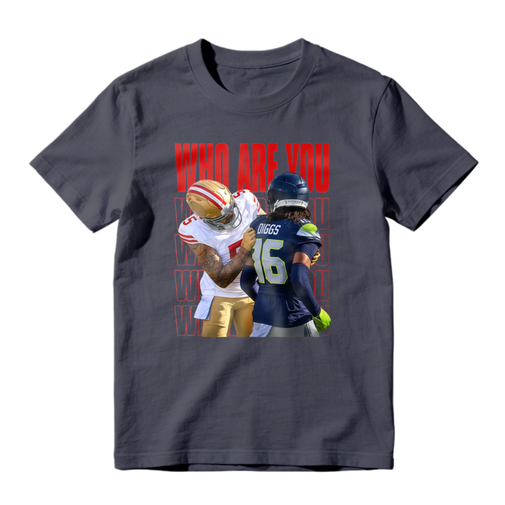 Who Are You Football Players Graphic T-shirt