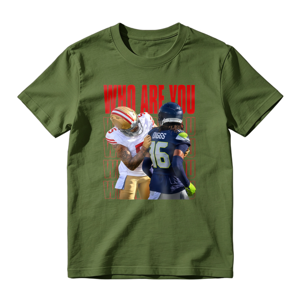 Who Are You Football Players Graphic T-shirt