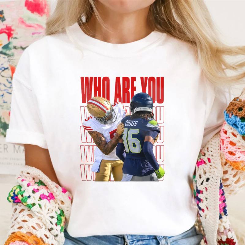 Who Are You Football Players Graphic T-shirt