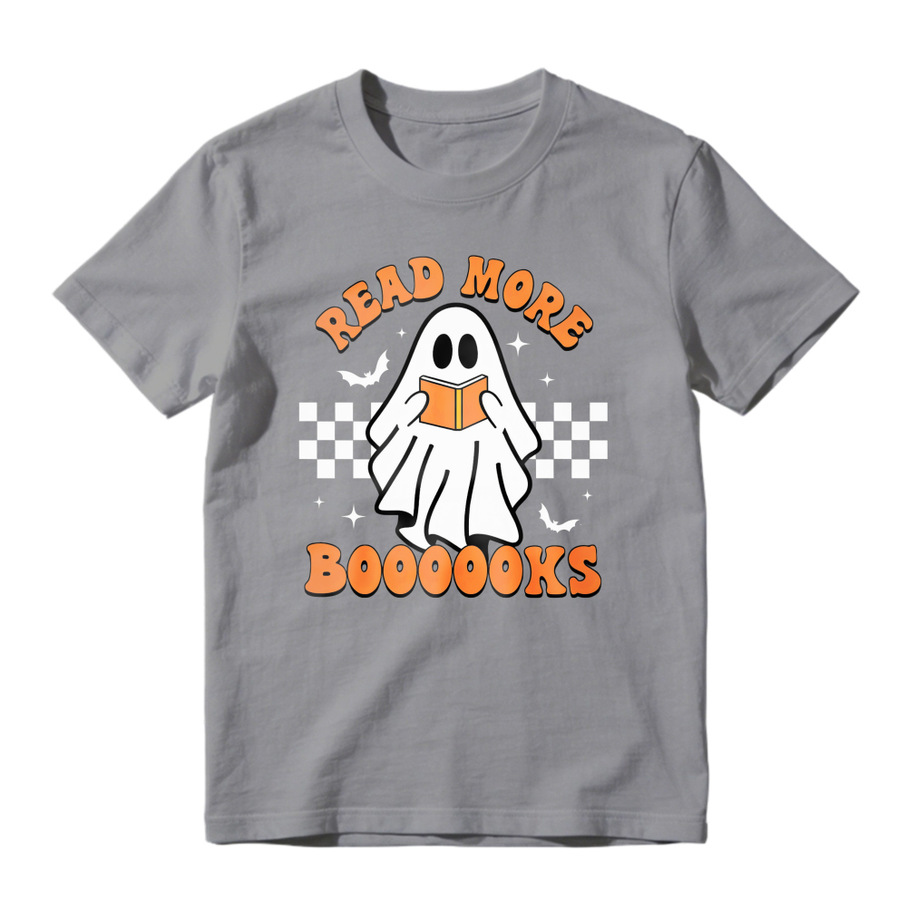 Read More Boooooks Ghost Reading Book Halloween Unisex Classic T-shirt