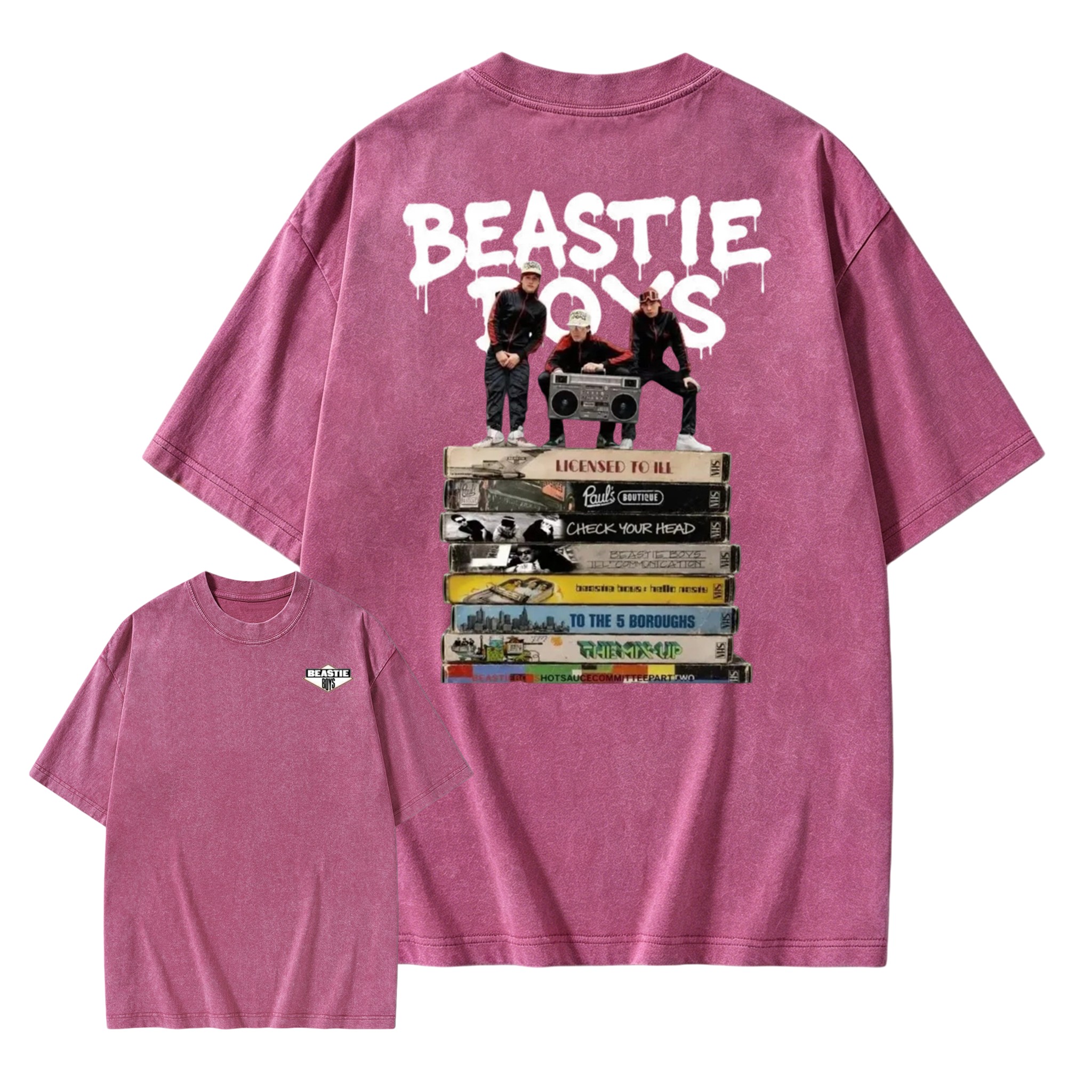 Beastie Boys Hip Hop Music Band Shirt Vintage Album Washed T-Shirt