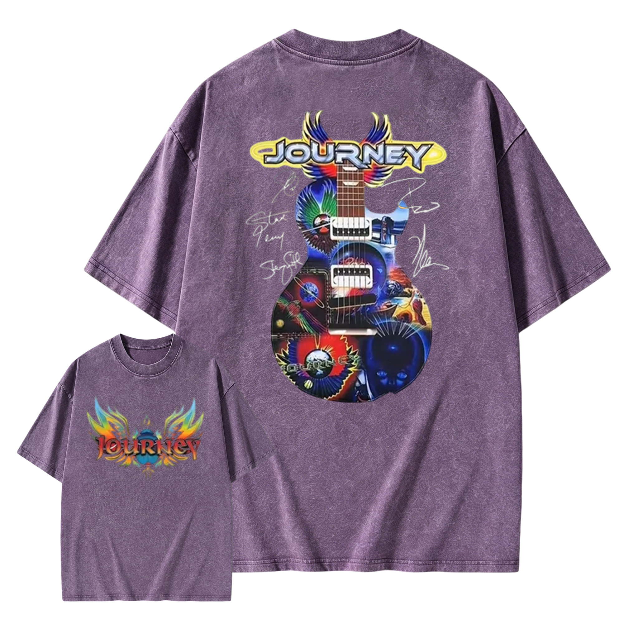 Journey Band Concert Tour Music Washed T-Shirt